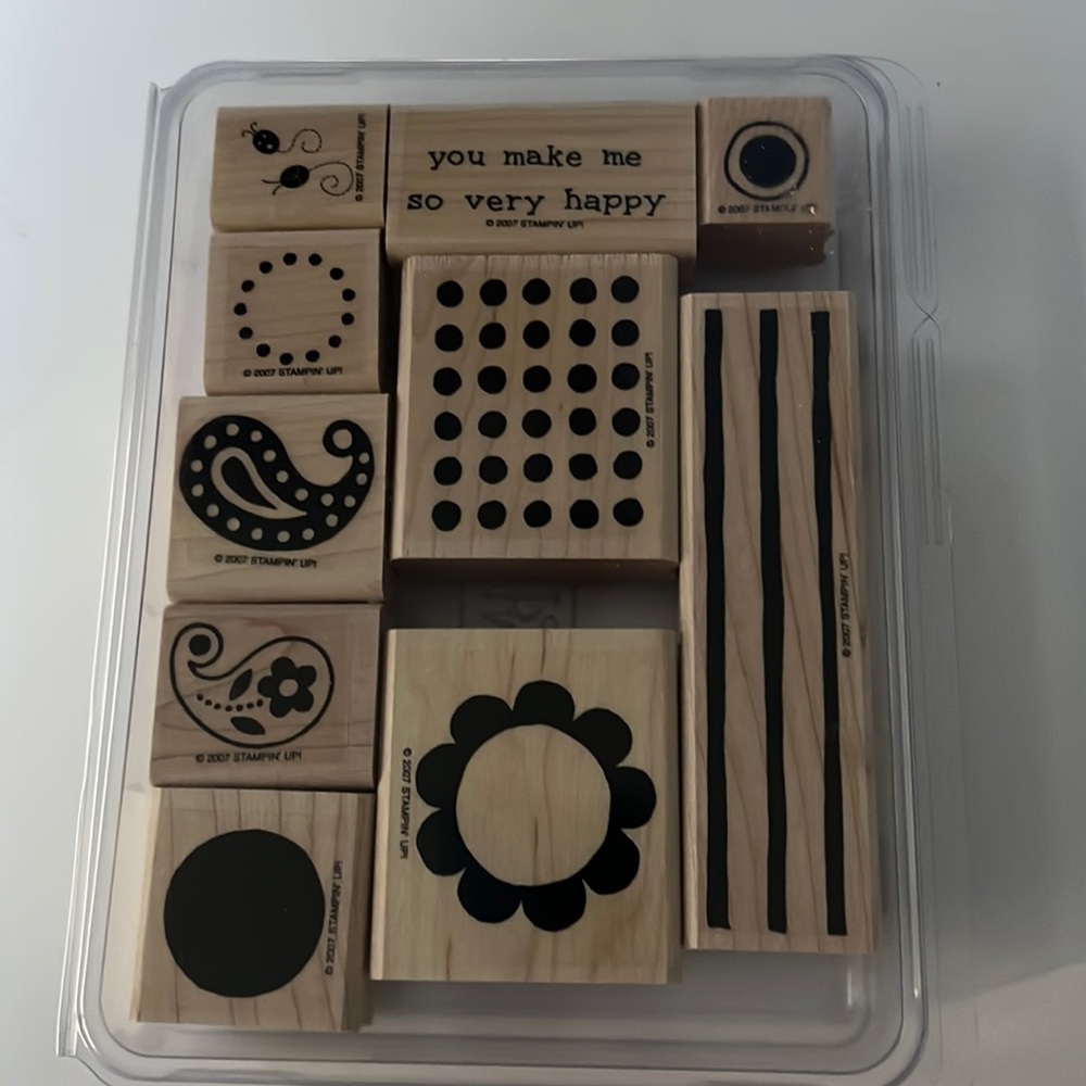 Stampin’ Up So Happy Wood Stamp Set